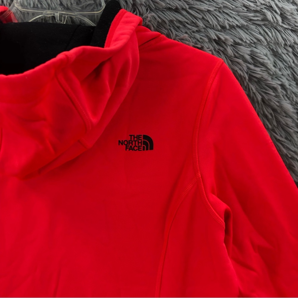 North Face Hoodie Womens Medium Spellout Logo Kangaroo Pocket - Picture 12 of 12